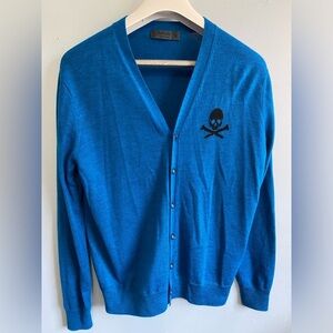 G/FORE G4 Men's Knitted Golf Cardigan Small Teal Pre-owned